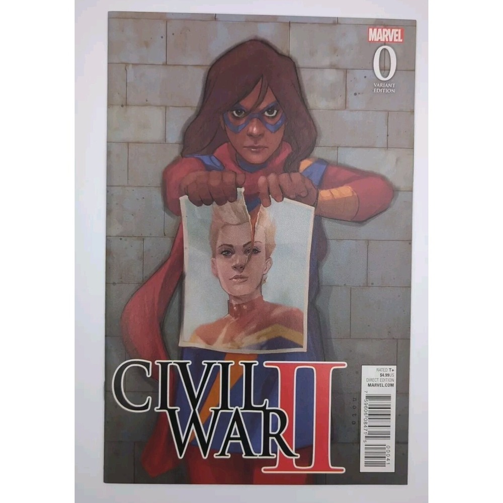 Civil War II #0 Kamala‎ Khan Variant 1:10 Phil Noto Cover Marvel Comics 2016